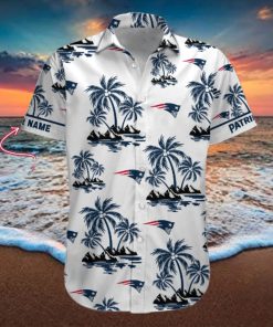 NFL New England Patriots Palm Tree Tropical Summer Hawaiian Shirt