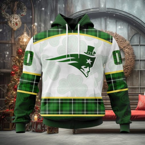 NFL New England Patriots Special Design For St. Patrick Day Hoodie