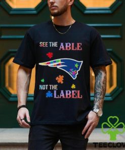 NFL New England Patriots T Shirt Autism Awareness See The Able Not The Label