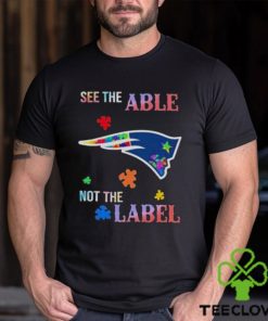 NFL New England Patriots T Shirt Autism Awareness See The Able Not The Label