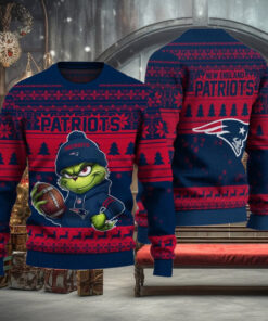 NFL New England Patriots The Grinch Ugly Christmas Sweater