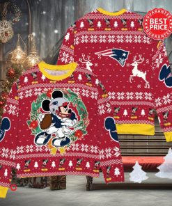 NFL New England Patriots x Mickey Mouse Christ Ugly Sweater