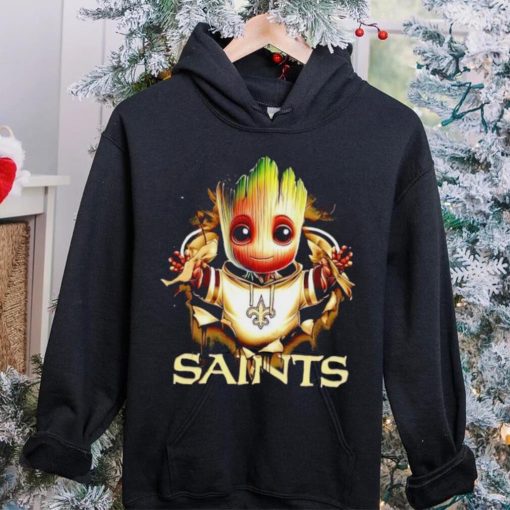 NFL New Orleans Saints Baby Groot hoodie, sweater, longsleeve, shirt v-neck, t-shirt