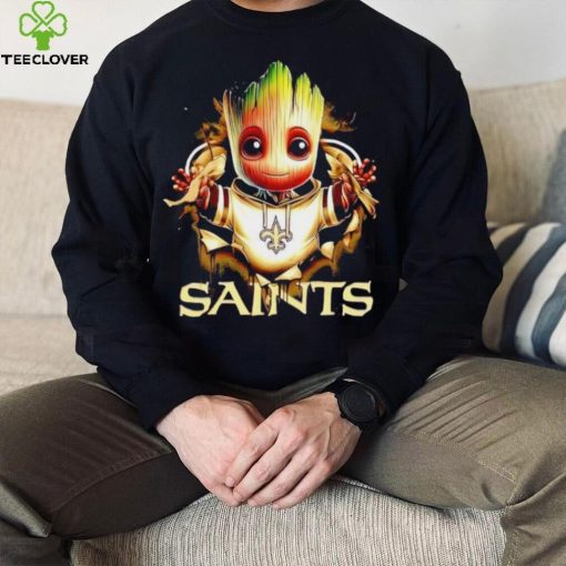 NFL New Orleans Saints Baby Groot hoodie, sweater, longsleeve, shirt v-neck, t-shirt