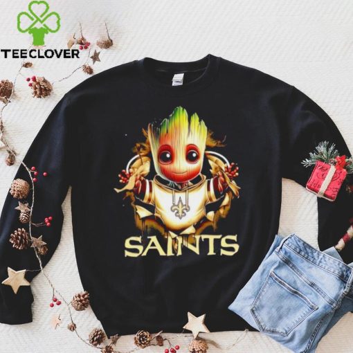 NFL New Orleans Saints Baby Groot hoodie, sweater, longsleeve, shirt v-neck, t-shirt