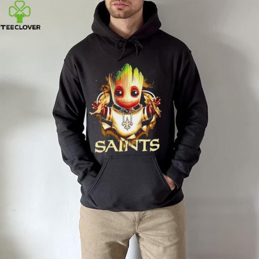 NFL New Orleans Saints Baby Groot hoodie, sweater, longsleeve, shirt v-neck, t-shirt