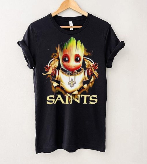 NFL New Orleans Saints Baby Groot hoodie, sweater, longsleeve, shirt v-neck, t-shirt