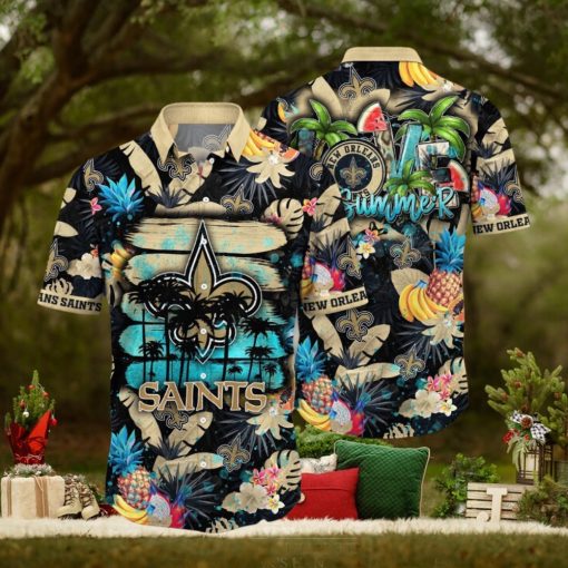 NFL New Orleans Saints Hawaii Shirt Flower Relaxed Island Wear