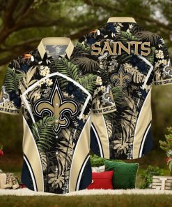 NFL New Orleans Saints Hawaii Shirt Flower Vibrant Beachy Shirts