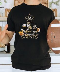 NFL New Orleans Saints Mickey Mouse Donald Duck Goofy Football Shirt T Shirt