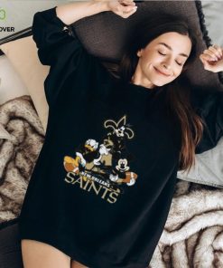 NFL New Orleans Saints Mickey Mouse Donald Duck Goofy Football Shirt T Shirt 3 NFL New Orleans Saints Mickey Mouse Donald Duck Goofy Football Shirt T Shirt