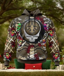 NFL New Orleans Saints Mix Grateful Dead, Personalized Name & Number Specialized Concepts Kits 3D Hoodie