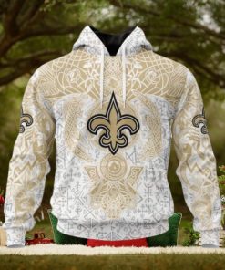 NFL New Orleans Saints Norse Viking Symbols 3D Hoodie
