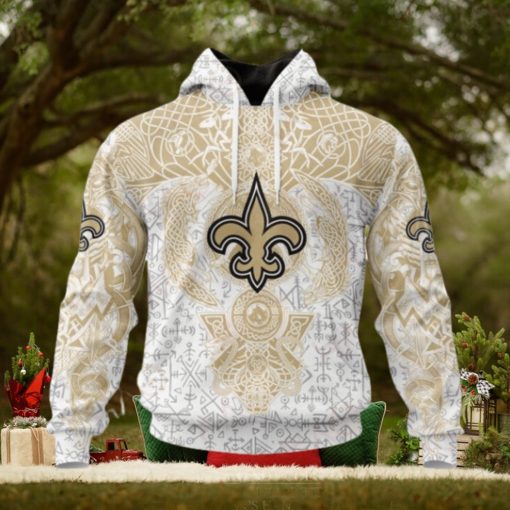 NFL New Orleans Saints Norse Viking Symbols 3D Hoodie