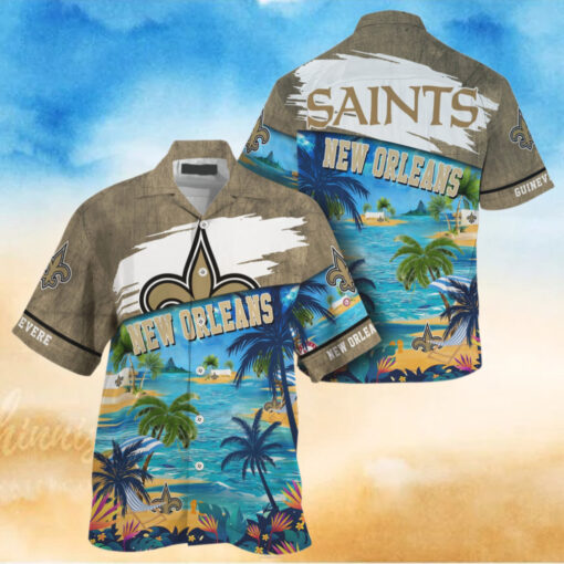NFL New Orleans Saints Palm Tree Hot Summer Hawaiian Shirt Gifts Sport Fans