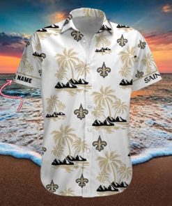 NFL New Orleans Saints Palm Tree Tropical Summer Hawaiian Shirt