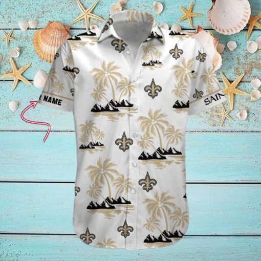 NFL New Orleans Saints Palm Tree Tropical Summer Hawaiian Shirt