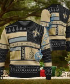 NFL New Orleans Saints Slogan Design Ugly Christmas Sweater Gift For Fans
