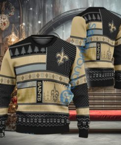 NFL New Orleans Saints Slogan Design Ugly Christmas Sweater Gift For Fans