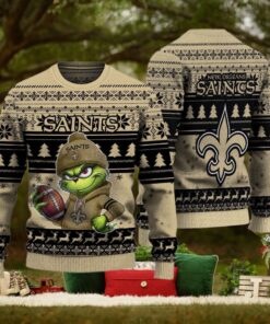 NFL New Orleans Saints The Grinch Ugly Christmas Sweater