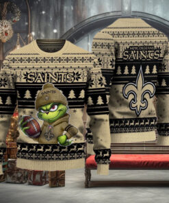 NFL New Orleans Saints The Grinch Ugly Christmas Sweater
