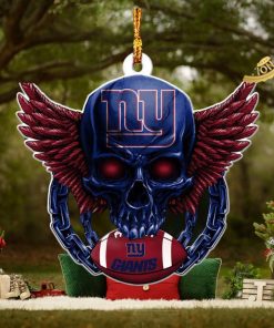 NFL New York Giants 2023 Holiday Gifts Xmas Skull Tree Decorations Ornament