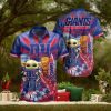 NFL Los Angeles Chargers Blue Gold Hawaiian Shirt