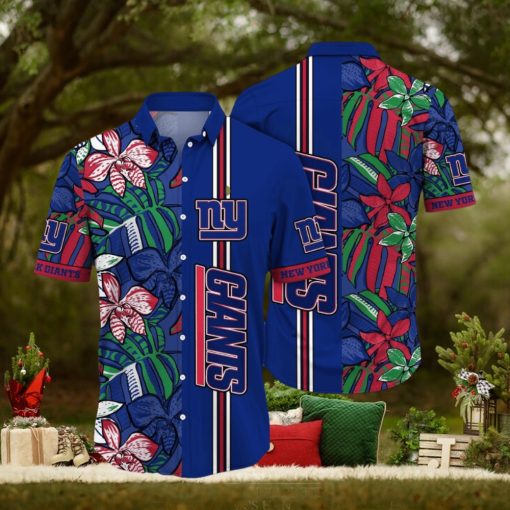 NFL New York Giants Hawaii Shirt Flower Chic Aloha Fashion