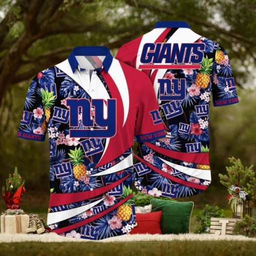 NFL New York Giants Hawaii Shirt Flower Classic Hawaiian Prints
