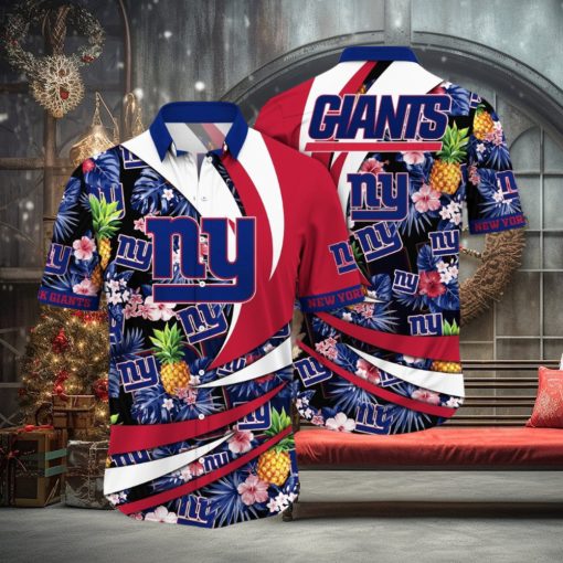 NFL New York Giants Hawaii Shirt Flower Classic Hawaiian Prints