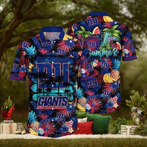 NFL New York Giants Hawaii Shirt Flower Relaxed Island Wear