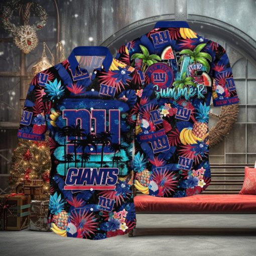 NFL New York Giants Hawaii Shirt Flower Relaxed Island Wear