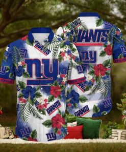 NFL New York Giants Hawaii Shirt Flower Trendy Floral Tops