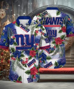 NFL New York Giants Hawaii Shirt Flower Trendy Floral Tops