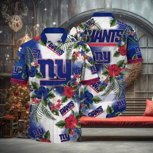 NFL New York Giants Hawaii Shirt Flower Trendy Floral Tops