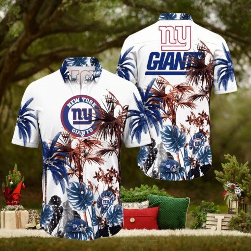 NFL New York Giants Hawaii Shirt Palm Tree Aloha Shirt For Fans