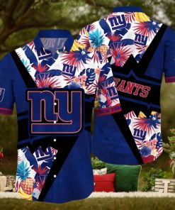 NFL New York Giants Hawaiian Shirt Flower Island Tropical Flower Style Shirt