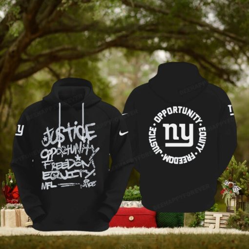 NFL New York Giants Justice Opportunity Equity Freedom Hoodie