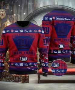 NFL New York Giants Logo New Style Personalized Knitted 3D Sweater