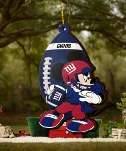 NFL New York Giants Mickey Mouse Christmas Ornament