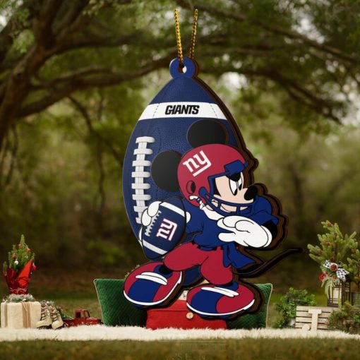 NFL New York Giants Mickey Mouse Christmas Ornament