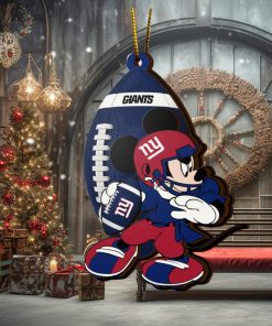 NFL New York Giants Mickey Mouse Christmas Ornament