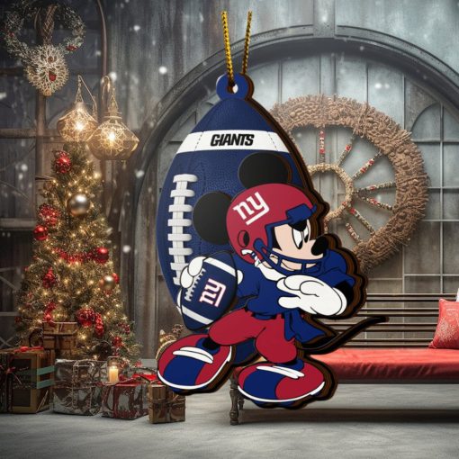 NFL New York Giants Mickey Mouse Christmas Ornament