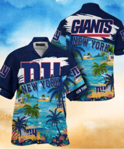 NFL New York Giants Palm Tree Hot Summer Hawaiian Shirt Gifts Sport Fans