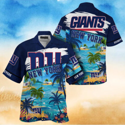NFL New York Giants Palm Tree Hot Summer Hawaiian Shirt Gifts Sport Fans