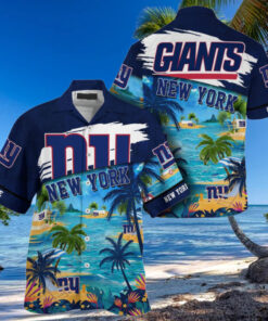 NFL New York Giants Palm Tree Hot Summer Hawaiian Shirt Gifts Sport Fans