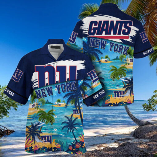 NFL New York Giants Palm Tree Hot Summer Hawaiian Shirt Gifts Sport Fans