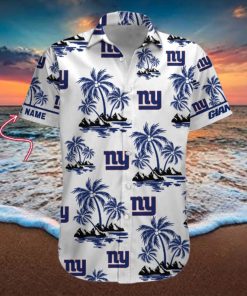 NFL New York Giants Palm Tree Tropical Summer Hawaiian Shirt