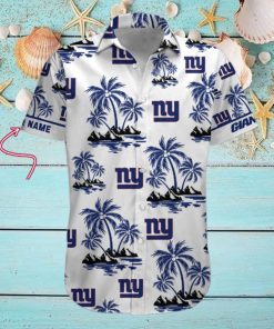 NFL New York Giants Palm Tree Tropical Summer Hawaiian Shirt