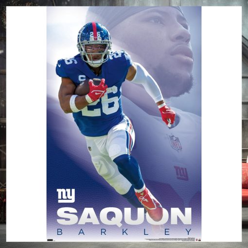 NFL New York Giants   Saquon Barkley 22 Wall Poster